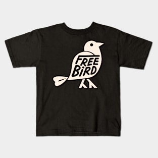 "Free Bird" design Kids T-Shirt